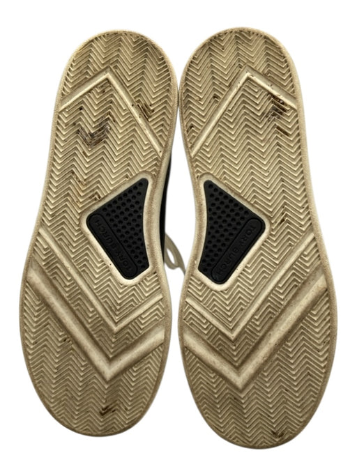 Tory Burch Shoe Size 7 Black & White Leather Low Top Lace Up Sneakers Black & White / 7