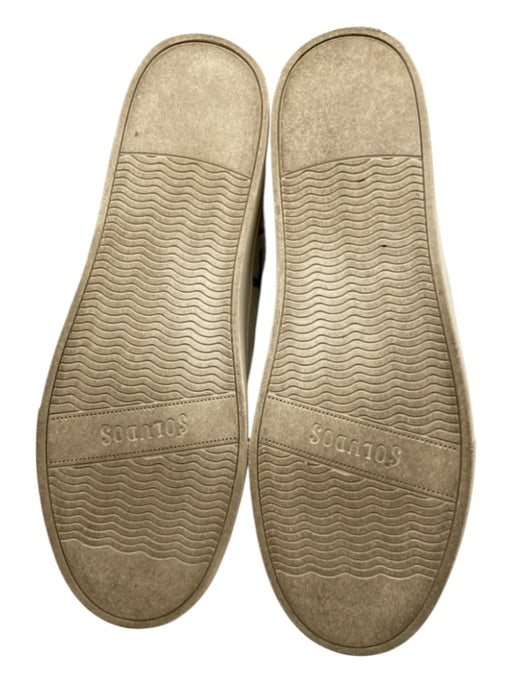 Soludos Shoe Size 7 White, Blue, Multi Leather Low Top Lace Up Sneakers White, Blue, Multi / 7