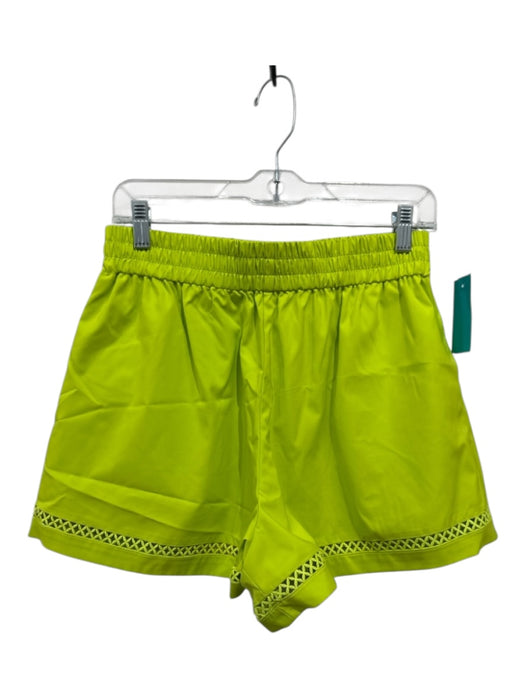 Alden Adair Size S Green Nylon Blend Elastic Waist Cut Outs Shorts Green / S