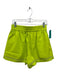 Alden Adair Size S Green Nylon Blend Elastic Waist Cut Outs Shorts Green / S