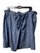 Ann Mashburn Size XL dark blue Cotton Paperbag Waist Knee Length Chambray Skirt dark blue / XL