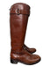 Tory Burch Shoe Size 7 Brown Leather Knee High Round Toe Side Zip Boots Brown / 7