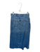 Pilcro Size 4 Medium Wash Denim Front Slit Front & Back Pockets Raw Hem Skirt Medium Wash / 4