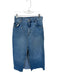 Pilcro Size 4 Medium Wash Denim Front Slit Front & Back Pockets Raw Hem Skirt Medium Wash / 4