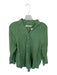 We The Free Size XS Green Cotton Long Sleeve Button Up Raw Hem Top Green / XS
