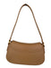 Miztique Tan PU Leather & Polyester Shoulder Bag Gold detail Clasp Purse Tan / S