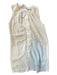 J Brand Size 6 Cream & White Polyester Sleeveless Front Zip Shift Dress Cream & White / 6