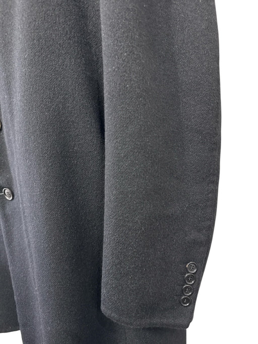 Dior Size 52 Black Cashmere Solid Overcoat Men's Jacket Black / 52