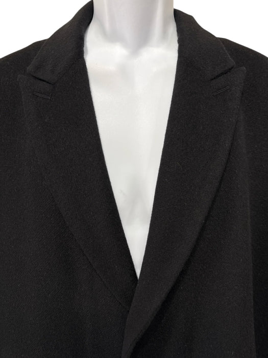 Dior Size 52 Black Cashmere Solid Overcoat Men's Jacket Black / 52