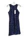 Rebecca Taylor Size 2 Navy & Black Polyester Round Neck Sleeveless Dress Navy & Black / 2