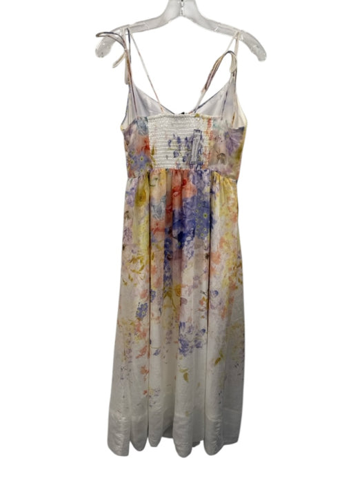 En Saison Size S White, purple & multi Lyocell blend Floral Tie Strap Dress White, purple & multi / S