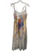 En Saison Size S White, purple & multi Lyocell blend Floral Tie Strap Dress White, purple & multi / S