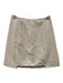 Wnderkammer Size S Cream White Cotton Seam Detail Raw Hem Assymetric Mini Skirt Cream White / S