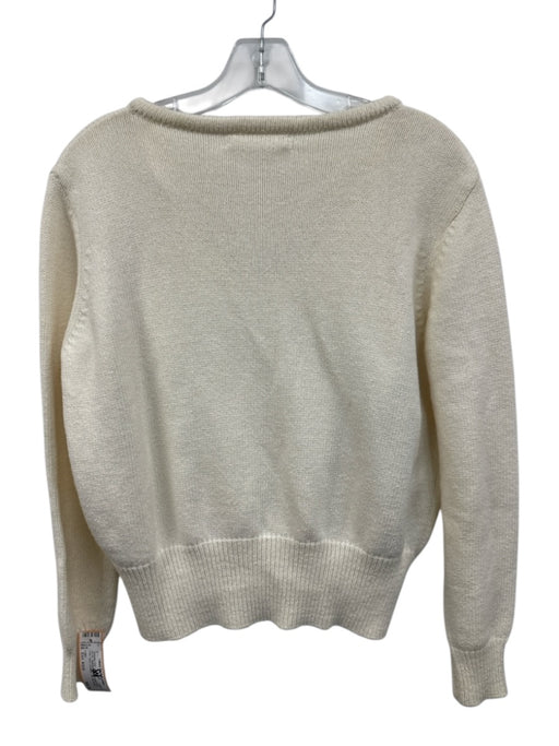 LO61 Size Est. XS/S Cream Cotton Blend Knit Tank Cardigan Set Sweater Set Cream / Est. XS/S