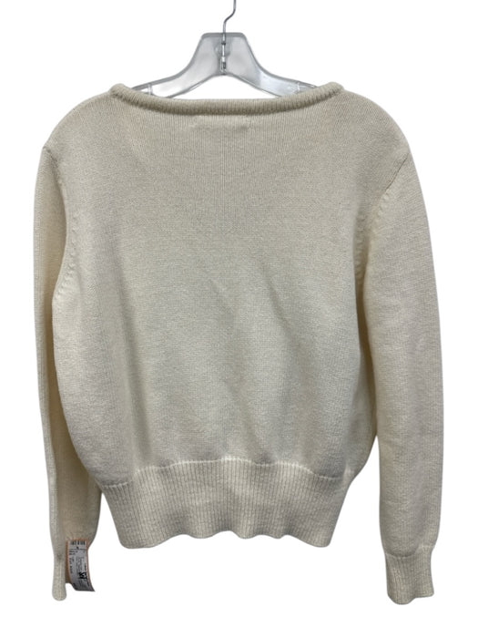 LO61 Size Est. XS/S Cream Cotton Blend Knit Tank Cardigan Set Sweater Set Cream / Est. XS/S