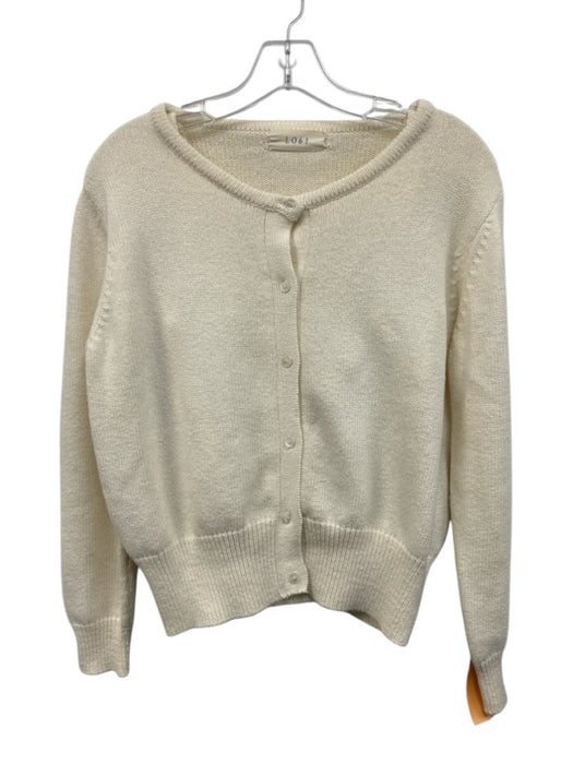 LO61 Size Est. XS/S Cream Cotton Blend Knit Tank Cardigan Set Sweater Set Cream / Est. XS/S