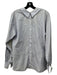 Front Row Shop Size XS Gray & Blue Cotton Blend Pinstripe Long Sleeve Top Gray & Blue / XS