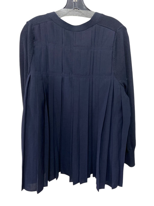 COS Size XS Navy Blue Cotton button up Pleated Back Cardigan Navy Blue / XS