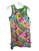 Lilly Pulitzer Size 8 Green Pink Yellow Blue Cotton Sleeveless Geometric Dress Green Pink Yellow Blue / 8