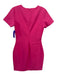 Likely Size 4 Hot pink Polyester Short Sleeve Darted Midi Dress Hot pink / 4