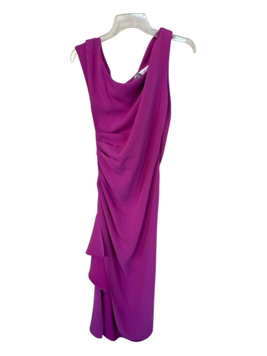 Elliatt Size S Purple Polyester Sleeveless Gathered Side Slit Gown Purple / S