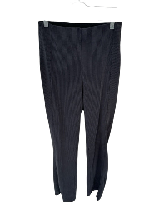 Lululemon Size 6 Charcoal Recycled Polyester Blend Waist Band Ribbed Flare Pants Charcoal / 6