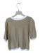 J. Crew Size S Taupe & White Cotton Short Sleeve Button Down Knit Sweater Taupe & White / S