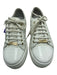 Valentino by Mario Valentino Shoe Size 6.5 White Leather Lace Up Sneakers White / 6.5