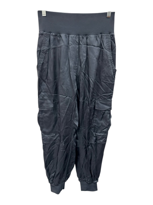 5a7 Cinq a Sept Size S Slate Blue Cupro Elastic Waist Cargo Jogger Pants Slate Blue / S