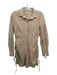 Sovere / Size S Beige Cotton Collared Button Up Long Sleeve Cinch Sides Dress Beige / S