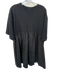Cynthia Rowley Size M Black Cotton Blend Short Sleeve Front Pockets Dress Black / M