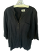 Show Me Your Mumu Size L Black Linen Long Sleeve Buttons Dress Black / L