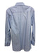 Eton Size 14.5 Light Blue & White Cotton Blend Micro Men's Long Sleeve Shirt 14.5