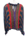 Conditions Apply Size L Blue, mangenta & multi Viscose Button Back Top Blue, mangenta & multi / L