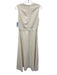 Giam Battista Valli Size 40 White Viscose & Acetate Sleeveless Pleats Midi Dress White / 40