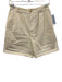 Doen Size 2 White Cotton High Rise Pleats Shorts White / 2