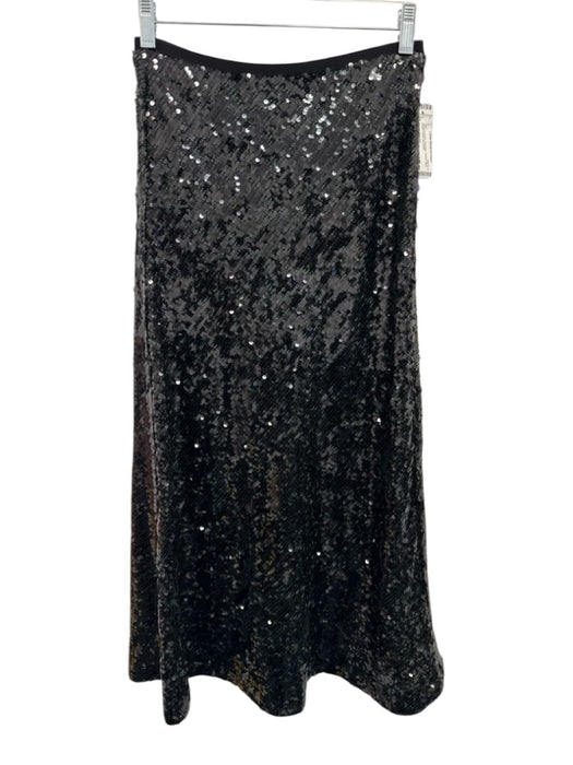 Banana Republic Size 2 Black & Green Polyester Sequin Maxi Elastic Waist Skirt Black & Green / 2