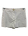 Theory Size 2 White Cotton Mid Rise Zip Fly Shorts White / 2