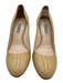 Prada Shoe Size 39 Beige Patent Leather Round Toe Stilletto Shine Platform Pumps Beige / 39
