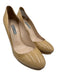 Prada Shoe Size 39 Beige Patent Leather Round Toe Stilletto Shine Platform Pumps Beige / 39