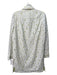 Diane Von Furstenberg Size 6 White & yellow Nylon Blend Long Sleeve Collar Dress White & yellow / 6