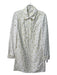 Diane Von Furstenberg Size 6 White & yellow Nylon Blend Long Sleeve Collar Dress White & yellow / 6