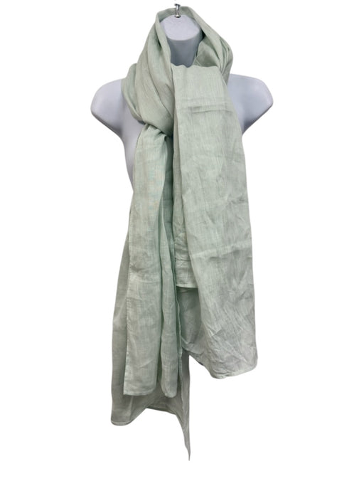 Julia Amory Light Seafoam Linen Large scarf Light Seafoam / One Size