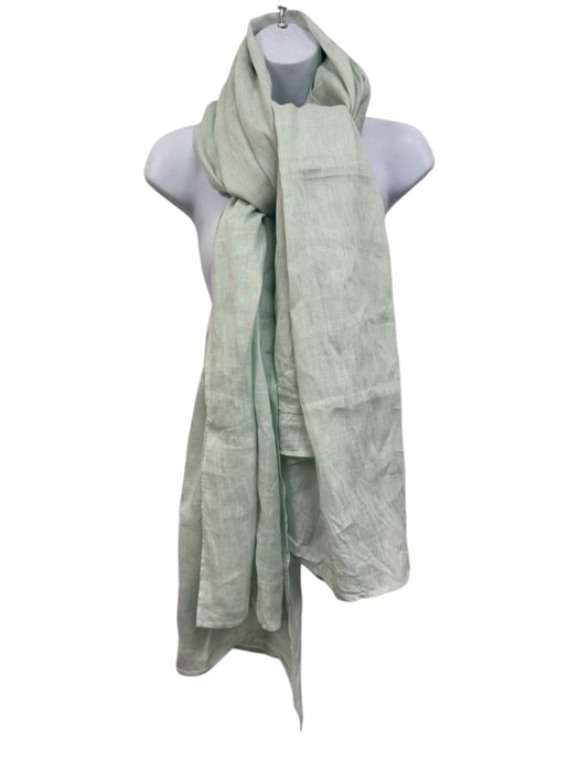 Julia Amory Light Seafoam Linen Large scarf Light Seafoam / One Size