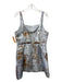 Ted Baker Size 4 Silver & Gold Polyester Metallic Thread Jaquard Back Zip Dress Silver & Gold / 4
