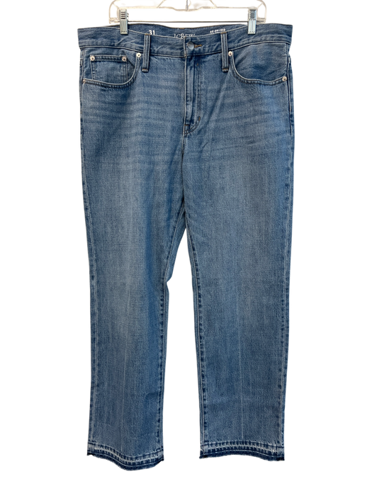 J. Crew Size 31 Light Wash Cotton High Rise 5 Pocket Zip Fly Straight Leg Jeans Light Wash / 31