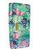 Lilly Pulitzer Aqua & Multi Nylon Tropical Print Snap Button Wallets Aqua & Multi
