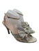 Loeffler Randall Shoe Size 10 White Silver textile upper Metallic Thread Sandals White Silver / 10