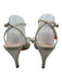 Loeffler Randall Shoe Size 10 White Silver textile upper Metallic Thread Sandals White Silver / 10