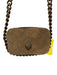 Kurt Geiger Brown Suede & Leather Quilted Chain Strap Crossbody Bag Brown / S